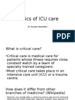 Basics of ICU Care