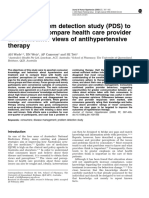 Using A Problem Detection Study (PDS) To Identify and Compare Health Care Provider and Consumer Views of Antihypertensive Therapy