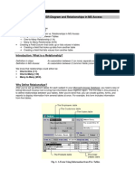 Topic: Relationships in ER Diagram and Relationships in MS Access