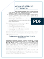 Definición de Derecho Económico