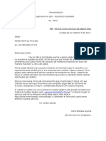 Carta Comercial de Publicidad