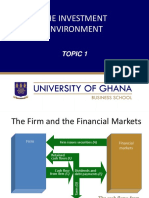 Topic 1 The Investment Environment