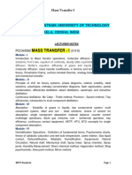 Mass Transfer I PDF