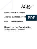 Aqa - Bs12 - Managing People - Jun09