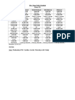 16-17 Schedule For Students