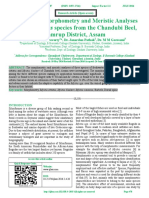 Study of The Morphometry and Meristic Analyses of Three Mystus Species From The Chandubi Beel, Kamrup District, Assam