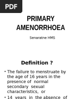 Primary Amenorrhoea 2