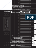 Yamaha PSR-E353 - Mode D'emploi