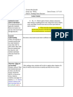 Usf Lesson Plan Victoria Macdonald Ede 4944 Group Size: Whole Date of Lesson: 11/7-11/8 Grade: 3 Subject: Reading/ Story Structure