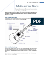 Gitarre Die Ersten Schritte