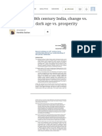 Debates Over 18th Century India, Change vs. Continuity and Dark Age vs. Prosperity