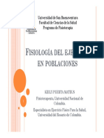 Isiología Del Ejercicio en Poblaciones