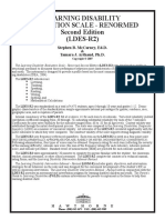 Learning Disability Evaluation Scale