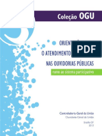 Orientações para o Atendimento Ao Cidadão Nas Ouvidorias Públicas