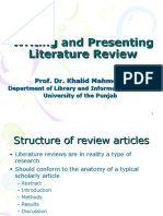 6-Writing and Presenting Literature Review-Khalid