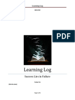 Learning Log: Success Lies in Failure