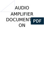 Audio Amplifier Documentati ON