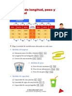 Medidas de Longitud Peso Capacidad Actividades Matemáticas SMD