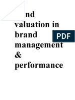 Brand Valuation in Brand Management