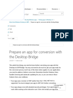 Prepare An App For Conversion With The Desktop Bridge: Windows Dev Center