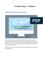 How To Do SAP System Copy Step-By-step Post Processing