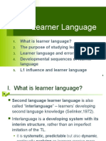 Learner Language