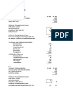 Solutions To IAS 19: A-1 Statement of Financial Position Rs. (M) Rs. (M)