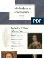 Kababaihan Sa Renaissance