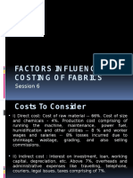 Factors Influencing Fabric Cost