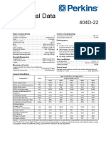 Perkins 404D-22G Model - Data