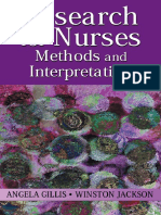 Research For Nurses - Methods and Interpretation