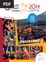 World Choir Games 2014 - Programme PDF