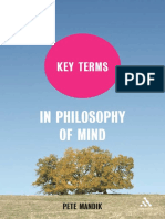 MANDIK, Pete. Key - Terms - Philosophy - Mind - Continuum PDF