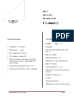 James Ruse 2015 Chemistry Trials & Solutions