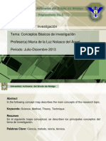 Conceptos Básicos de Investigación-Mapa Conceptual PDF