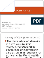 History of CBR