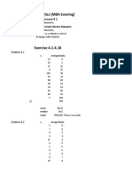 Mean Mode Median Assignment