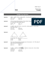 Important Questions: Exam Practice Triangles