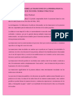 La Investigación Sobre Las Transiciones en La Primera Infancia