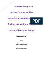 Influencia de Ritmos Exóticos en La Música Occidental. Informe Breve