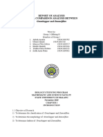 Report of Analysis Animal Comparison Analysis Between: Grasshopper and Damselflies