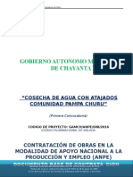 Gobierno Autonomo Municipal de Chayanta: "Cosecha de Agua Con Atajados