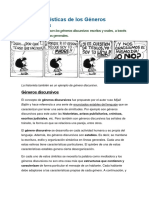 10 Características de Los Géneros Discursivos