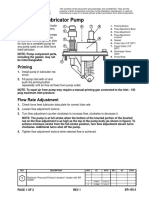 Force Feed Lubricator Pump: Priming