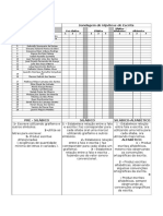 Planilha Sondagem de Hipotese de Escrita