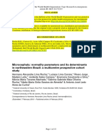 Microcephaly: Normality Parameters and Its Determinants in Northeastern Brazil: A Multicentre Prospective Cohort Study