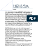 Una Sintesis de La Psicologia Humanista