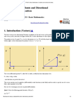 PPLATO - Basic Mathematics - Gradients and Directional Derivatives