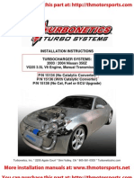 Turbonetics 350Z Turbo Kit Installation Manual 15134-t