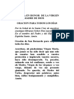 Novena en Honor de La Virgen María Madre de Dios